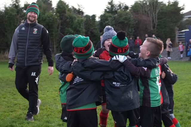 Artur Kopyt during his time as a youth coach at Glentoran. PIC: Artur Kopyt