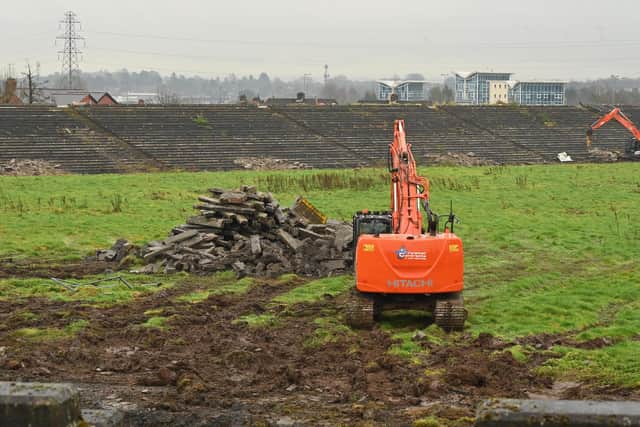 Major ground work is underway at Casement Park in west Belfast. Photo: Arthur Allison/Pacemaker Press