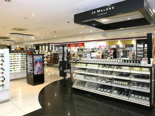 Windsor Framework & Duty Free: Northern Ireland's airports unite to call on UK and EU Governments to return duty free shopping. Pictured are the retailing facilities at Belfast International