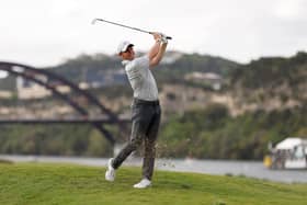 Northern Ireland's Rory McIlroy  plays his shot on the 14th hole during day two of the World Golf Championships-Dell Technologies Match Play at Austin Country Club.