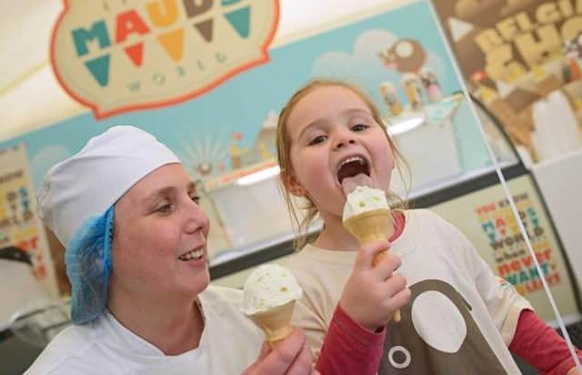 Pistachio Swirl ice cream from Mauds Ice Cream plant in Carrickfergus captivated Great Taste judges in London