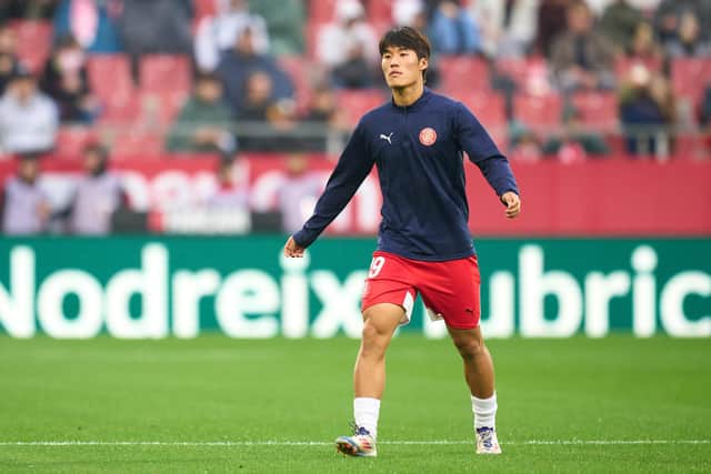 Rangers are closing in a move for Kim Min-su of Girona. (Photo by Alex Caparros/Getty Images)