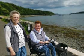 Mary O'Neill and Isobel Mason who appear in the new series of Keepers of the Lough on UTV