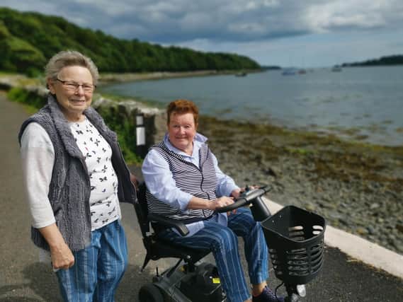 Mary O'Neill and Isobel Mason who appear in the new series of Keepers of the Lough on UTV