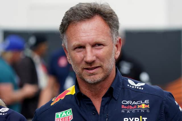 Christian Horner, who faces a hearing on Friday following an accusation of "inappropriate behaviour" at Red Bull's Formula One team