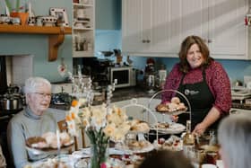 Amanda Hanna of Ballykenver Farm Shop has launched award -winning pudding. She’s pictured her hosting an afternoon tea