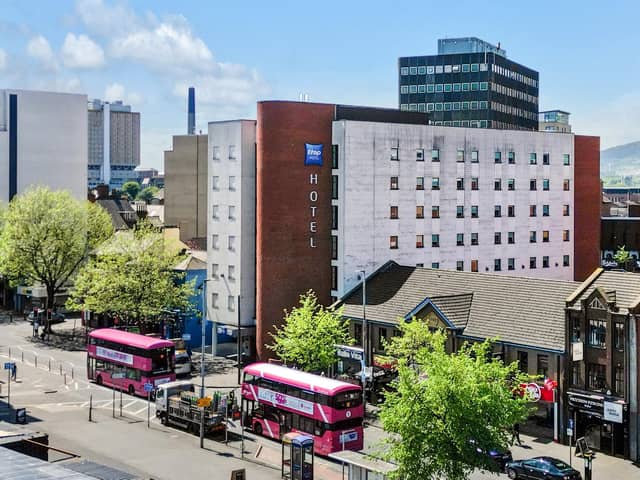 The ETAP Hotel in Belfast has been offered for sale, seeking offer of more than £7.175 million
