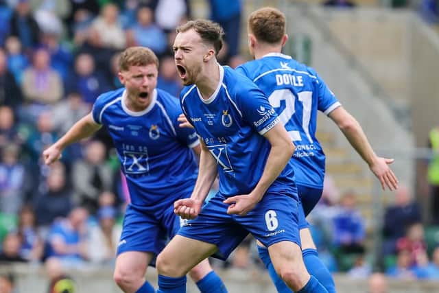 Dungannon Swifts' Paul Doyle has been a key addition to the Stangmore Park squad. (Photo by David Maginnis/Pacemaker Press)