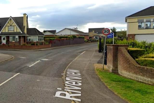Generic shot of the entrance to the Riverview neighbourhood in Ballykelly