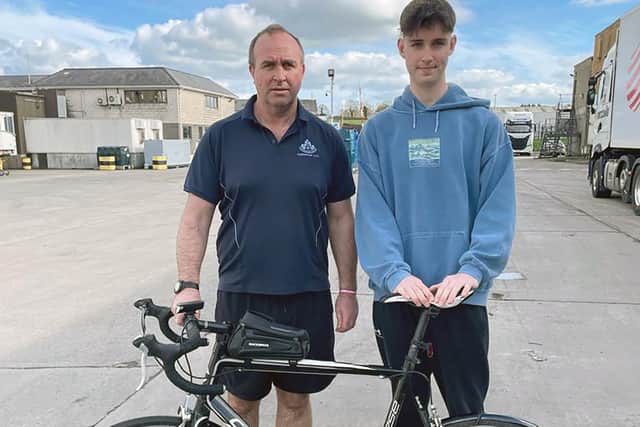 Don and Josh Thompson from Lisburn are undertaking a 550-mile charity cycle in memory of their beloved niece and cousin Evie Poolman who died from an aggressive and rare form of brain cancer