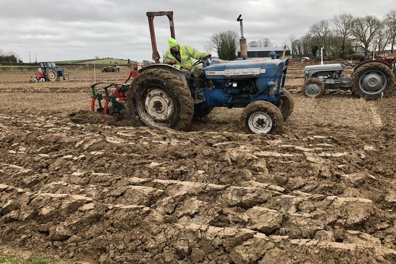 Samuel Patterson from Aughnacloy at the ploughing day held at Killough by the Ploughing Academy for Northern Ireland. Picture:  Ploughing Academy for Northern Ireland