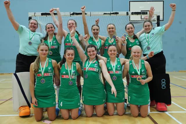 Ireland indoor women beat Luthuania in thrilling finish to take gold at EuroHockey Indoor Championship II in Galway