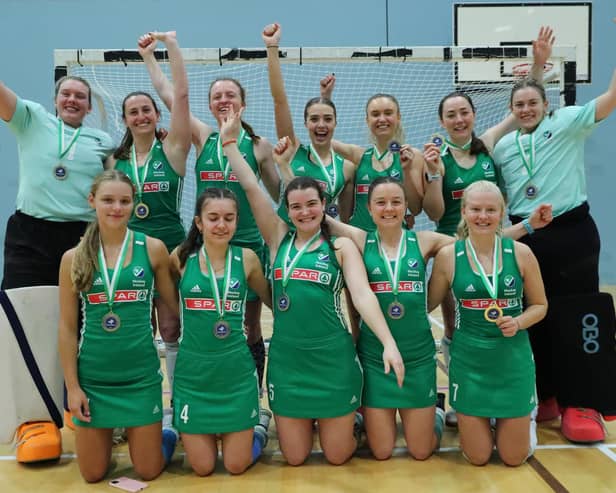 Ireland indoor women beat Luthuania in thrilling finish to take gold at EuroHockey Indoor Championship II in Galway