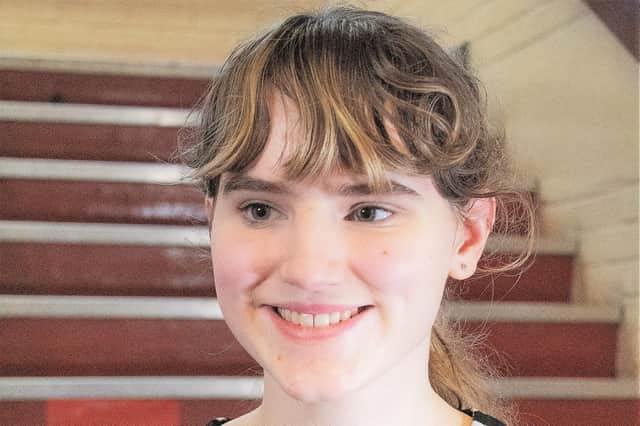 Keira Aiken, 15,  a pupil at Belfast High School, who has written and composed Bully – A New Musical
