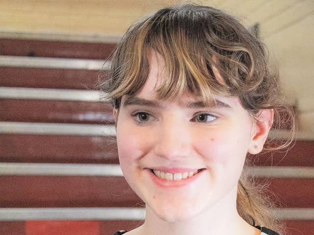 Keira Aiken, 15,  a pupil at Belfast High School, who has written and composed Bully – A New Musical