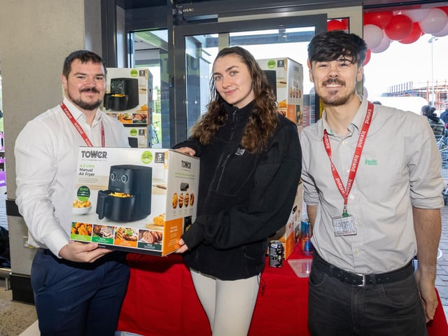 First through the doors were rewarded with opening-day treats, including a share of £1,500 in vouchers given away to the first 150 customers