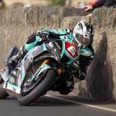 Michael Dunlop on the Hawk Racing Honda in practice at the Southern 100 on the Isle of Man earlier in July.