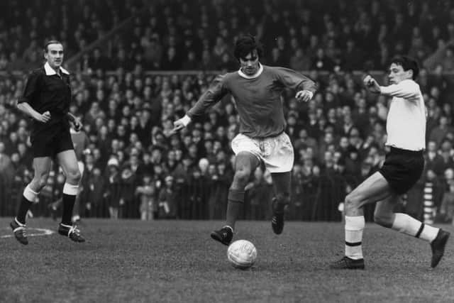 George Best on show for Manchester United in 1966. (Photo by Allsport Hulton/Archive)
