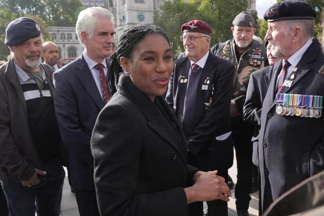 Kemi Badenoch meets veterans in London, as the government’s Troubles Bill enters the report stage