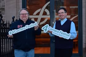 Co-founders of the Four Corners Festival Reverend Steve Stockman and Father Martin Magill