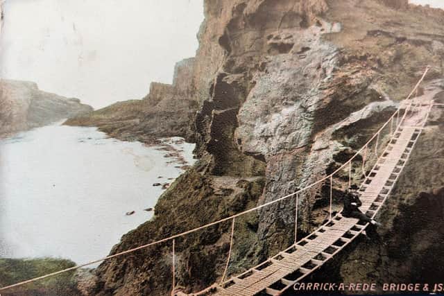 Carrick-a-Rede and looks worse in the picture than in reality!