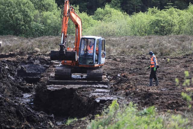 Search work for the remains of Columba McVeigh continued at Bragan Bog in Co Monaghan on Monday