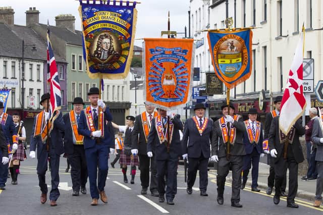Twelfth of July parade through Newry City in 2022. Photo: Noel Moan/Pacemaker
