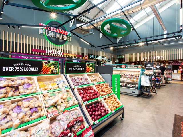Eurospar Greencastle Street, Kilkeel is a community supermarket that delivers a fresh market, housing products from over 190 local suppliers