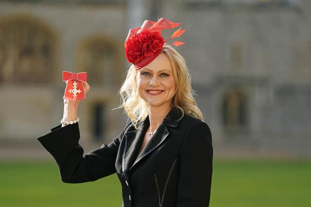 British Fencing CEO Georgina Usher after being made a Member of the Order of the British Empire by the Prince of Wales during an investiture ceremony at Windsor Castle, Berkshire. Picture date: Tuesday January 24, 2023.