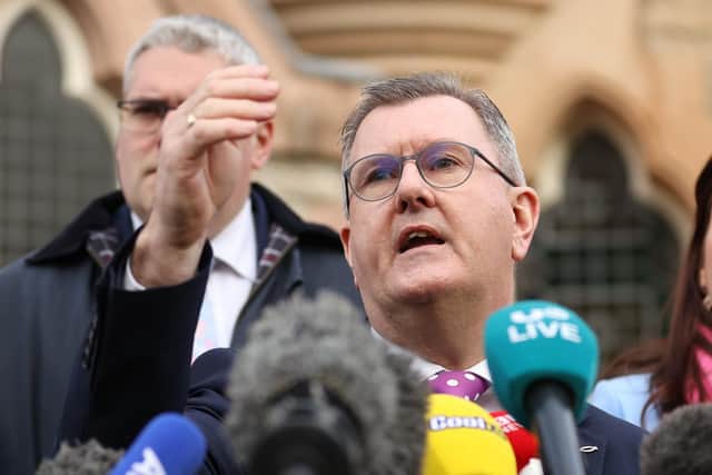 Sir Jeffrey Donaldson is under pressure to take the DUP back into Stormont