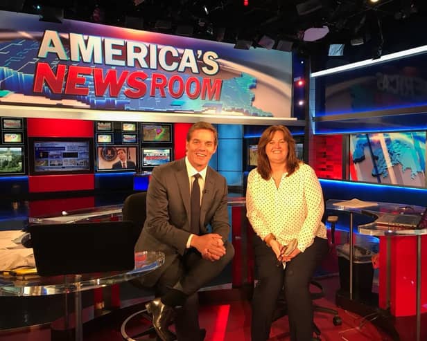 Over the last three decades Allyson has managed over 1,000 events. One of her favourite celebrities was Fox News anchor man Bill Hemmer. Pictured is Bill Hemmer and Allyson McKimm
