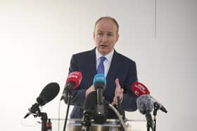 Tanaiste Michael Martin speaks during a visit today to the Ulster Museum in Belfast. Mr Martin said he had listened 'very carefully' to unionist concerns in his current role and when he was taoiseach