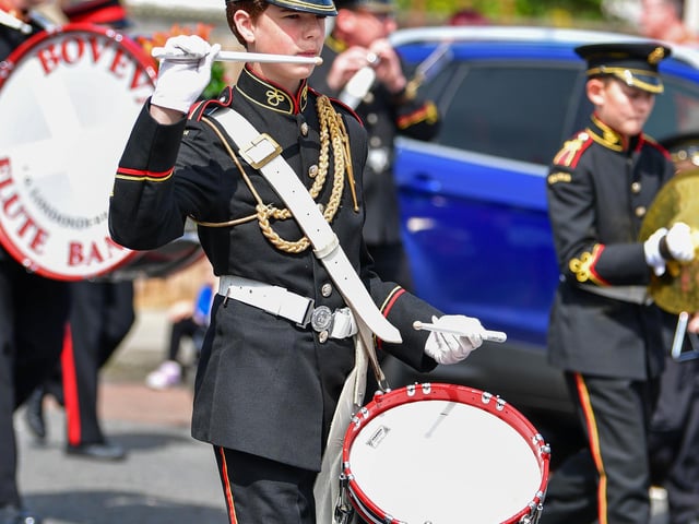 The Twelfth celebrations in Coleraine, hosted by Macosquin District LOL No. 8 parade though the town. Visiting districts to Coleraine include City of Londonderry Grand Orange Lodge; Coleraine District LOL No. 2; and Limavady District LOL No. 6.