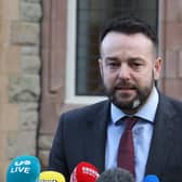 SDLP leader Colum Eastwood said his party has not decided whether it will vote in favour of or abstain from the Commons vote on the Stormont brake