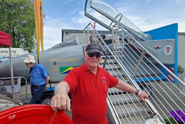 Ray Burrows MBE of the Ulster Aviation Society at the Balmoral Show 2024. Photo: Mark Rainey