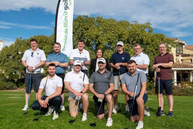 The finalists at the inaugural Region of Murcia Masters, one of the biggest amateur golf competitions ever held in Northern Ireland. Qualifiers from 10 local clubs flew to Spain for the Grand Final which was played over three days on the some of the finest courses in the ‘Golfers’ Paradise’ of Murcia.