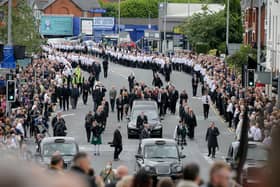 30th June 2020: The funeral of Bobby Storey in Belfast. Photo by Philip Magowan / Press Eye