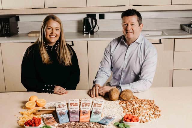 Gerard McAdorey, founder of Free’ist Chocolate and brand manager Kaitlyn Martin launch the company’s new improved range of chocolate bars which offer consumers a ‘better-for-you’ option to reduce sugar without sacrificing taste