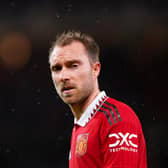 Manchester United's Christian Eriksen, who is expected to be sidelined until "late April or early May" due to an ankle injury sustained in Manchester United's FA Cup win over Reading.