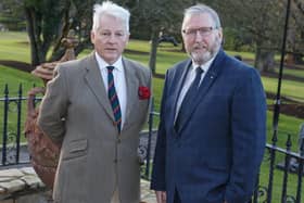 Colonel Tim Collins, who is running as a UUP General Election candidate, with party leader Doug Beattie. Collins  is uniquely qualified to represent and advocate for the interests of North Down in Parliament, writes Stephen Hollywood