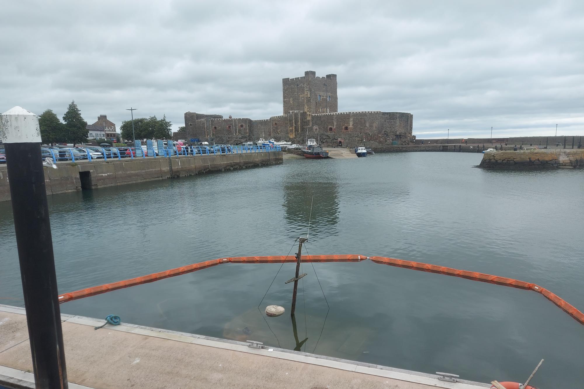 Moves afoot to raise sunken boat in Carrickfergus Harbour as council says ‘no immiediate risk’ of leaking oil