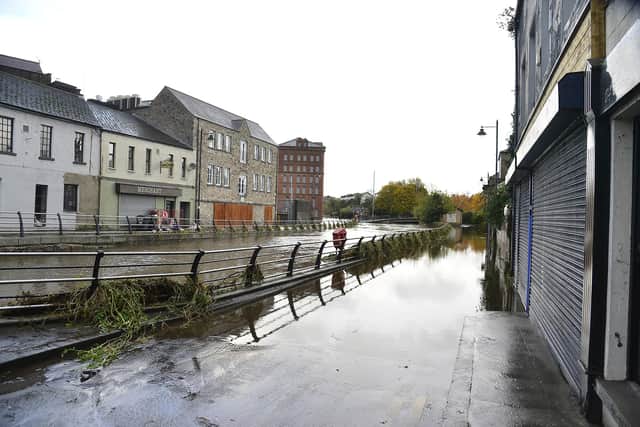 The owners of flooded businesses in south Down are facing expensive clean-up operations after Newry's canal burst its banks.
Picture By: Arthur Allison: PacemakerPress.