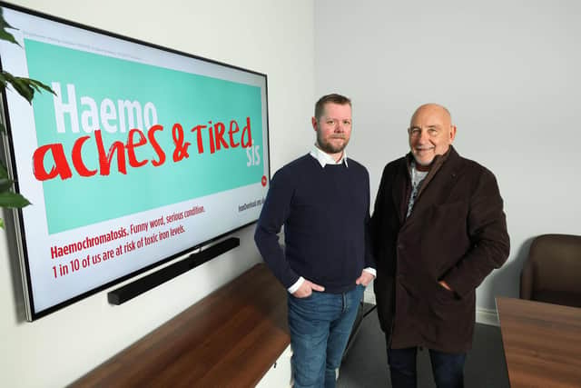 Neil Irwin, Haemochromatosis UK and James Hagan, Hagan Homes