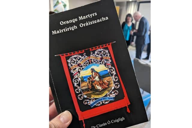 The book of Orange Martyrs (Mairtírigh Oráisteacha) by Dr Ciarán Ó Coigligh contains a short poem in English and Irish for each one of the 342 Orangemen murdered in the Troubles.
