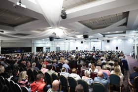 Around 450 people attended the 'Let Kids Be Kids' event at Seagoe Hotel in Portadown on Monday 11 September, where a panel addressed concerns about Secretary of State Chris Heatoh Harris' sex education plans for Northern Ireland.