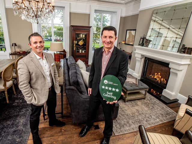 Pictured at The Regency, Belfast in County Antrim are Anthony Kieron, proprietor of The Regency, Belfast and David Roberts, director strategic development at Tourism NI