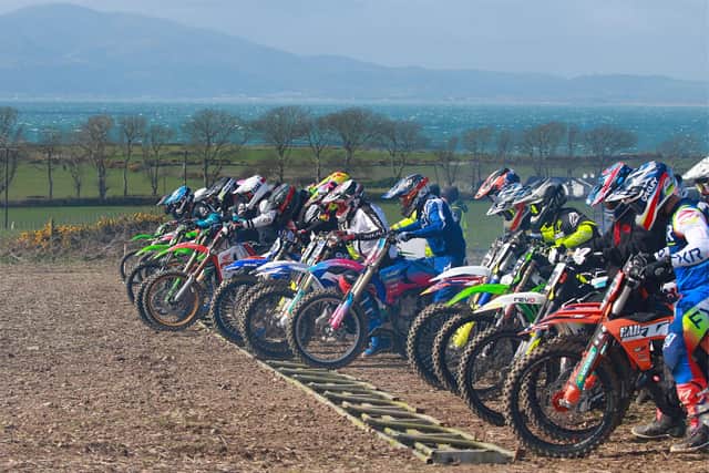 The start of the Clubman MX1 race at St. John's Point