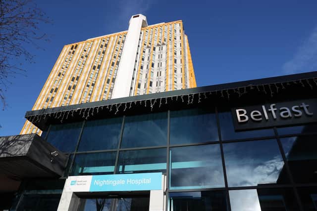 The City Hospital in Belfast – a report says 40% of health estate buildings are not compliant with regulations
