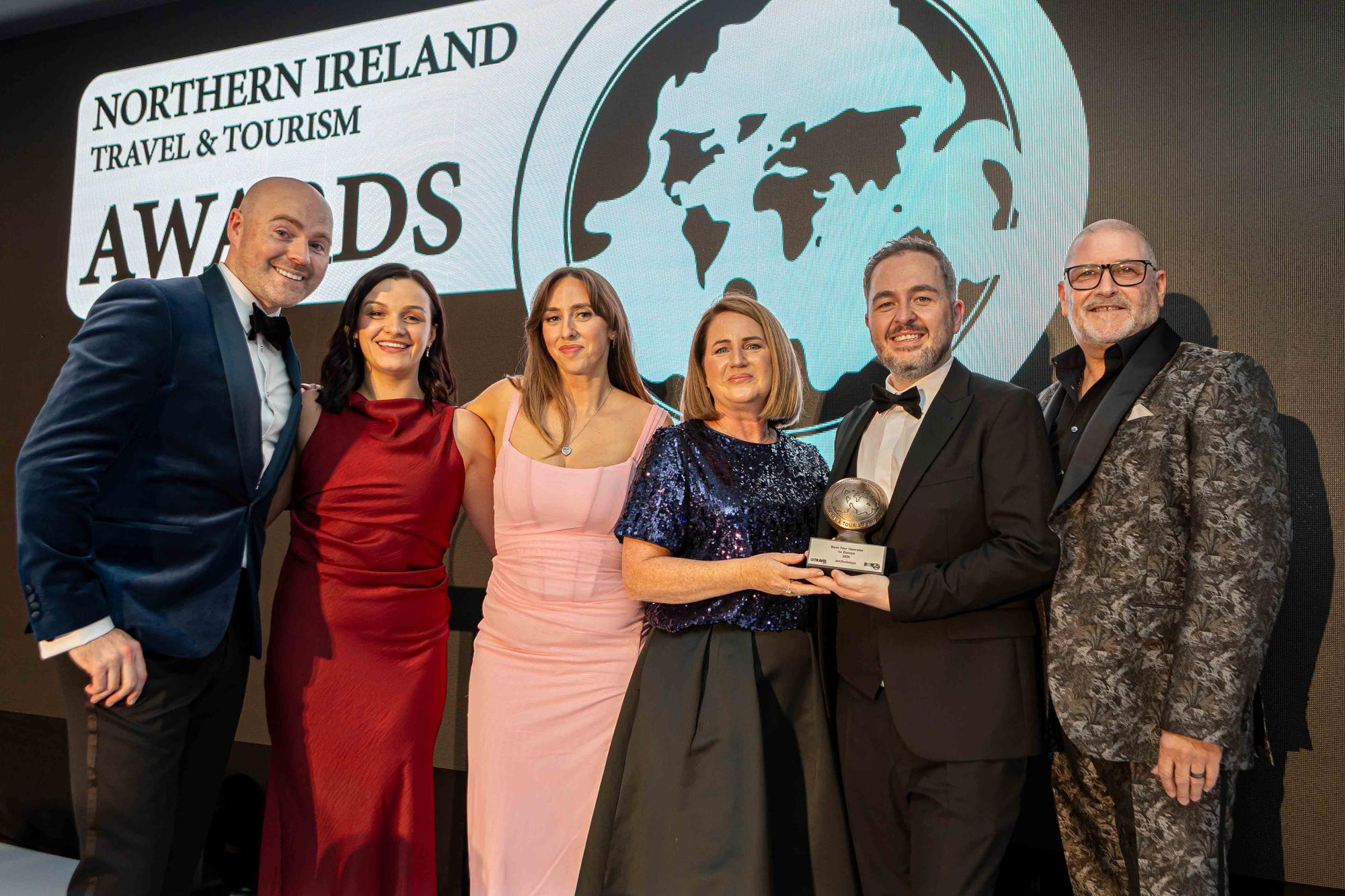 Jet2holidays won two awards, while sister airline Jet2.com was named Best Airline to Europe at the ceremony in Newcastle