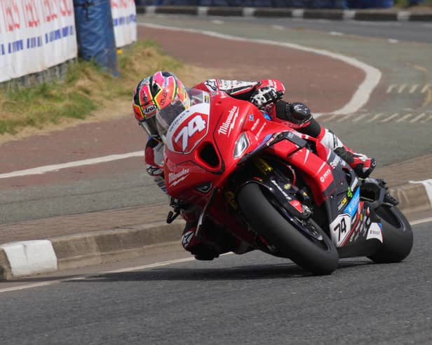 Davey Todd set a blistering pace in Superstock qualifying on the Milwaukee BMW at the North West 200